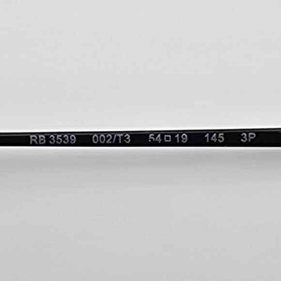 Ray-Ban RB3539 Erika Metal Black Frame Polarized Grey Lens Sunglasses 54-19-145 - Picture 7 of 12